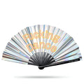 Holographic Disco Ball F*cking Dance XL Hand Fan