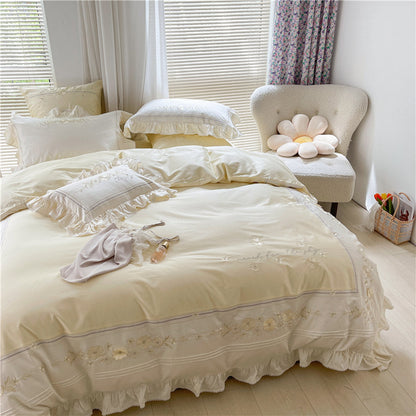 French Princess Embroidery Duvet Cover | 3CARATS