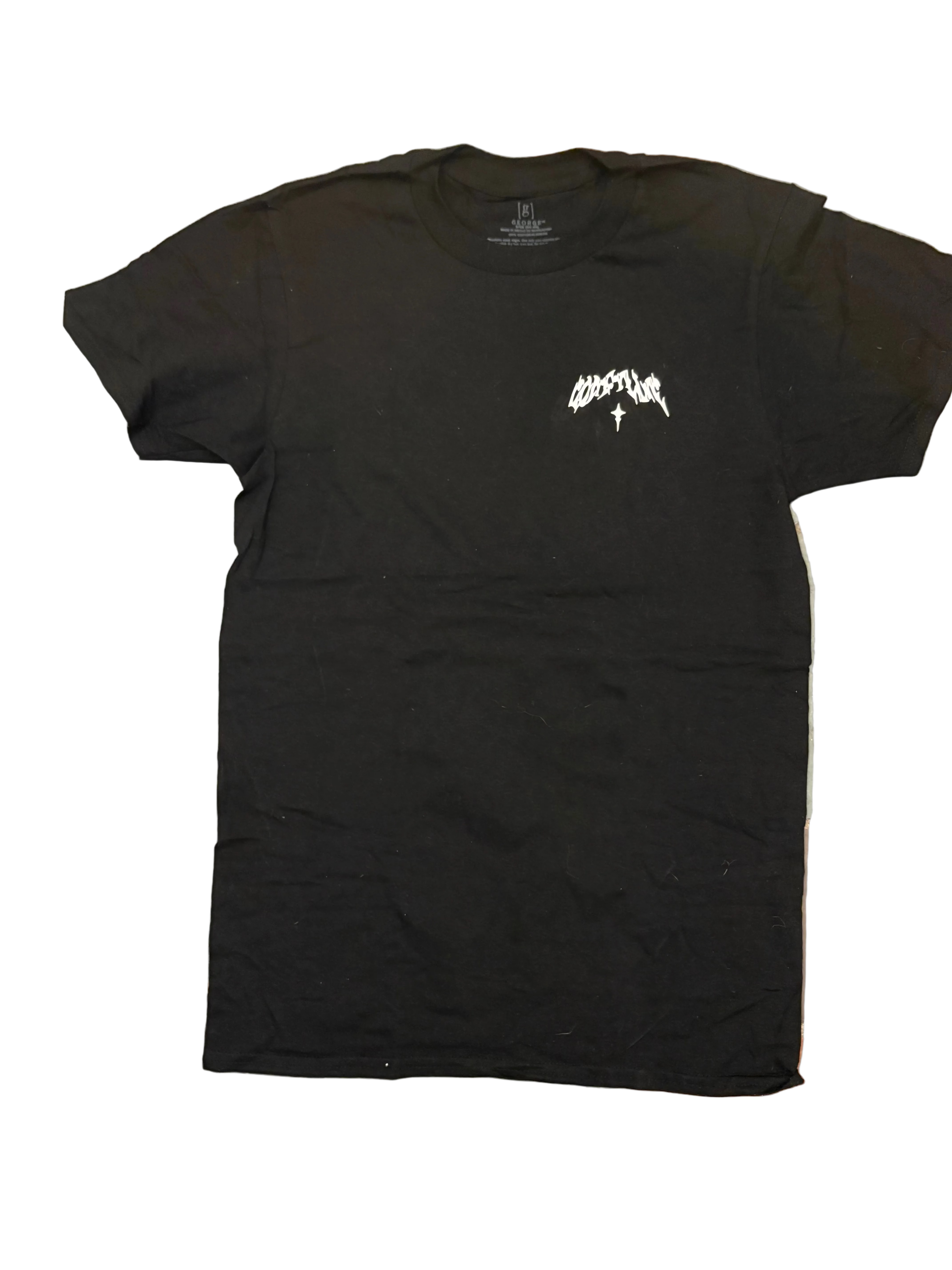 Black coastline T-shirt