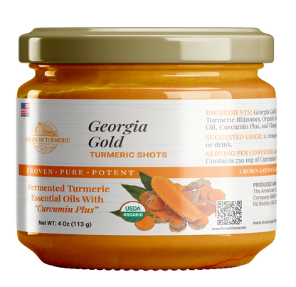 Fermented Probiotic Turmeric Puree – Georgia Gold, Lead-Free, Living Culture Formula