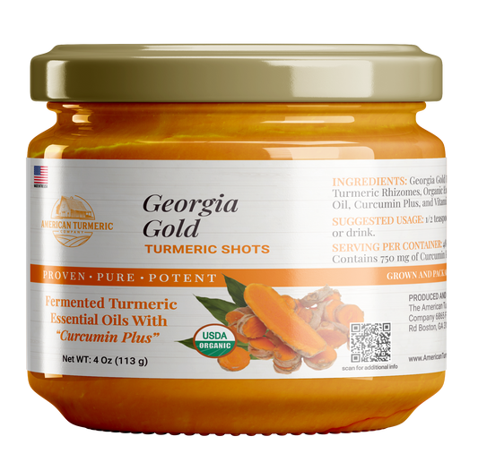 Fermented Probiotic Turmeric Puree – Georgia Gold, Lead-Free, Living Culture Formula