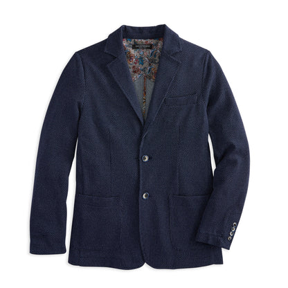 Pin Dot Knit Blazer