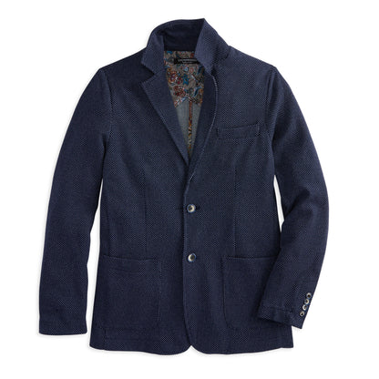 Pin Dot Knit Blazer