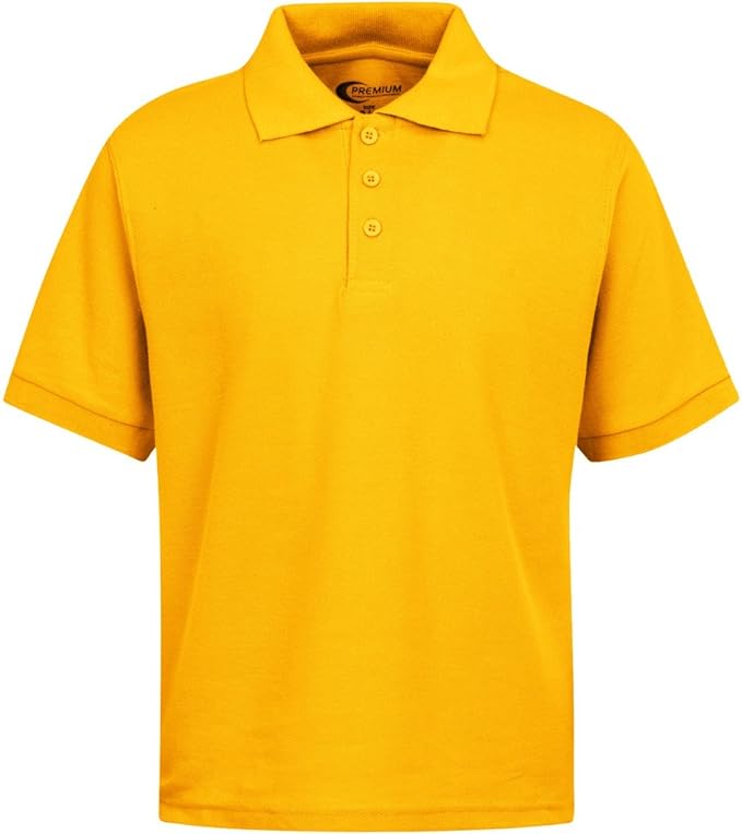 Toddlers Short Sleeve Pique Polo Shirt