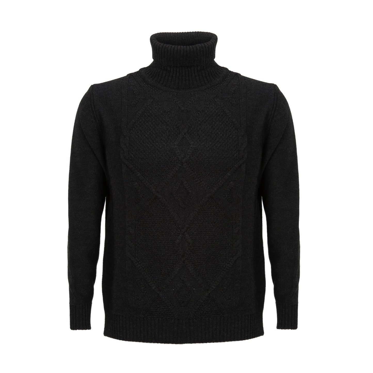 Hand Knit Cable Turtleneck