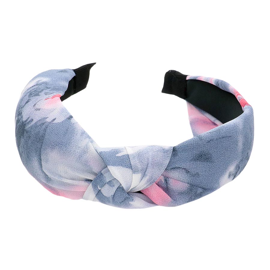 Tie Dye Knot Burnout Headband