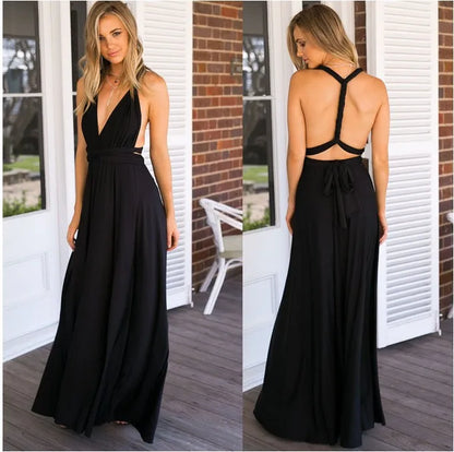Boutique Backless Sexy Sleeveless Temperament Women's Dress