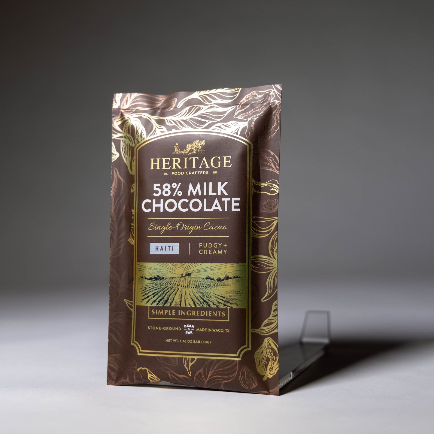 58% Haiti Milk Chocolate Bar 50g