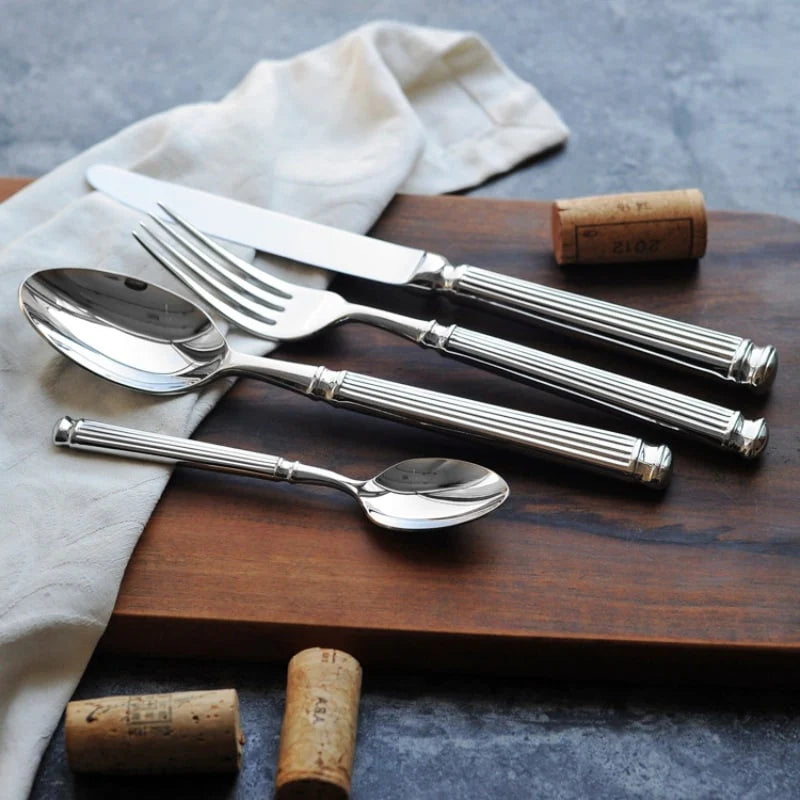 Handcrafted Timeless Roman Column Flatware | 3CARATS