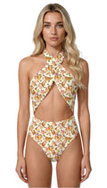 Hollie Reversible Swimsuit in Oh, Honey