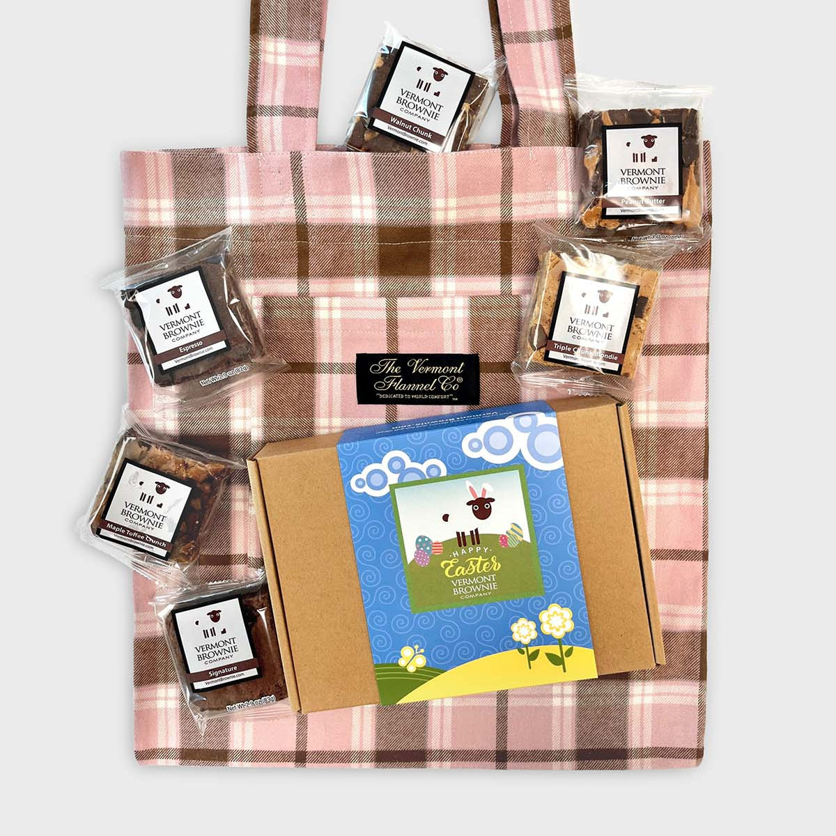 Vermont Flannel & Vermont Brownie Gift Bag - Morrill Mauve