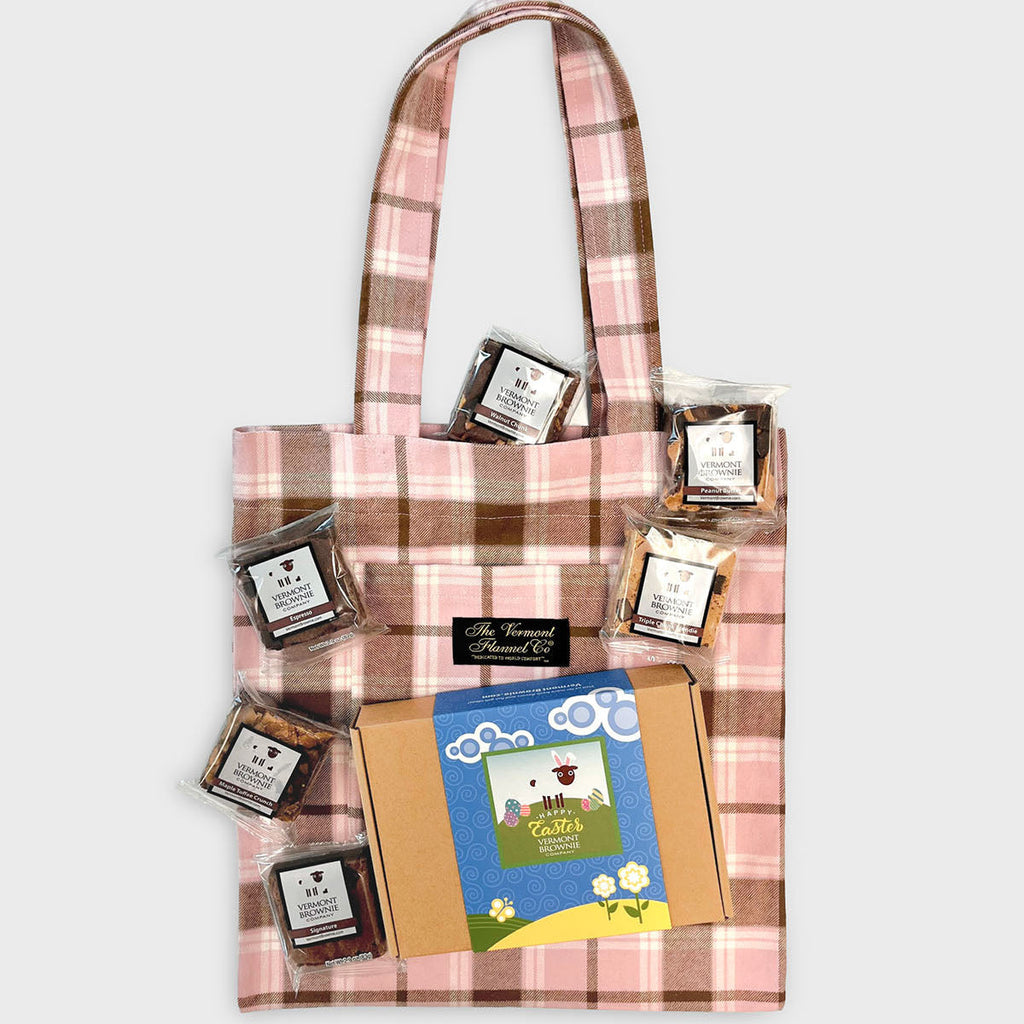 Vermont Flannel & Vermont Brownie Gift Bag - Morrill Mauve