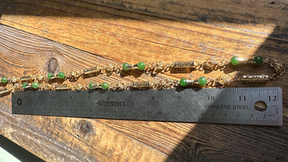 Vintage Jade Necklace - 30"