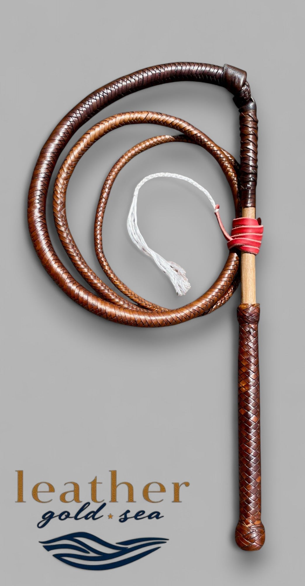Cowboy Whip – Handmade 16 Plait Leather (Made in USA)