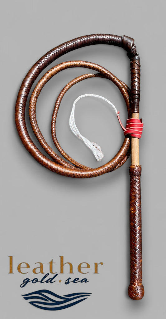 Cowboy Whip – Handmade 16 Plait Leather (Made in USA)