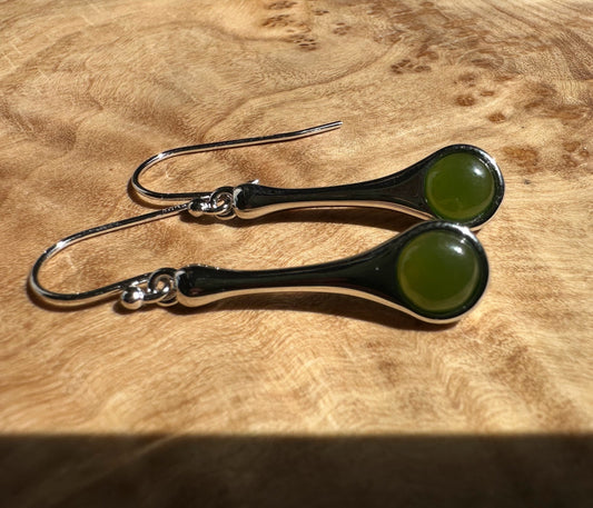 Silver Drop Earrings, 4874