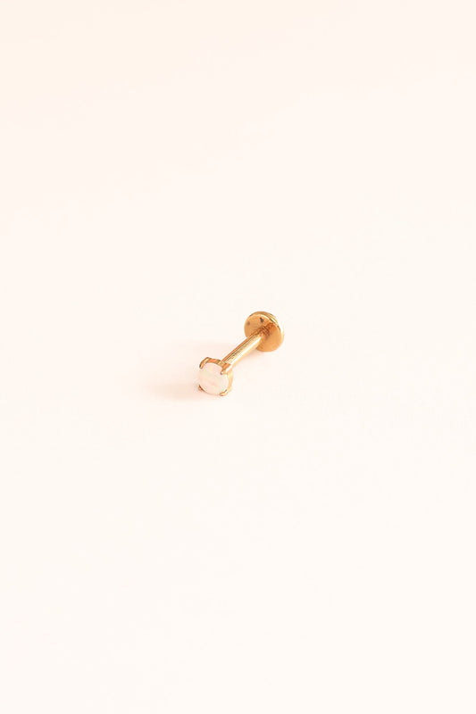 Opal Gem Flat Back Stud