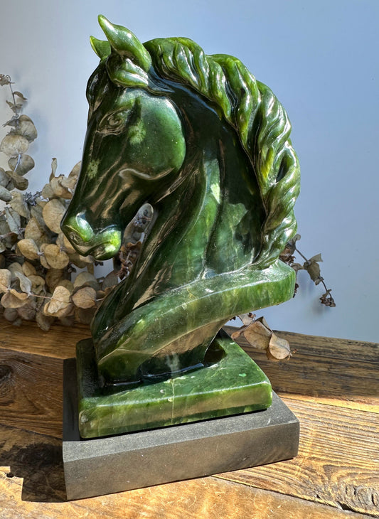 Canadian Nephrite Jade Horse, 6"