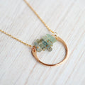 Bar Graph Necklace - Aquamarine