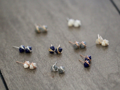 Pike Studs - Labradorite