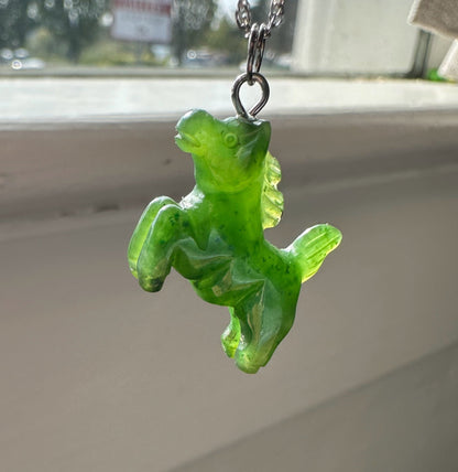Canadian Jade Horse Charm/Pendant 20mm