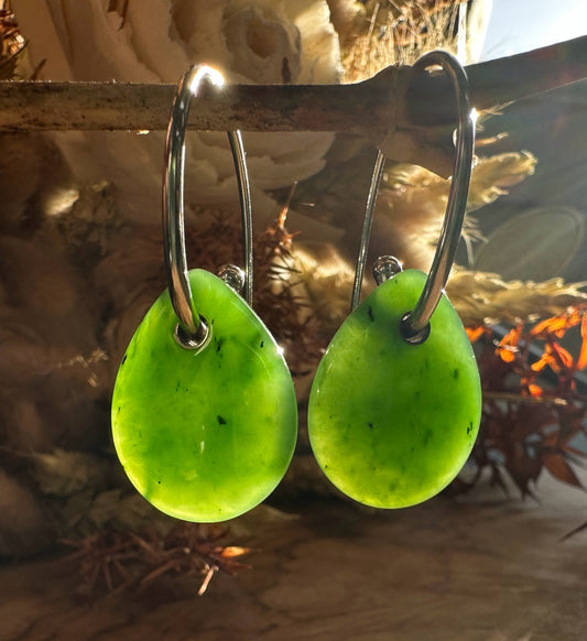Canadian Jade Earrings, 1945