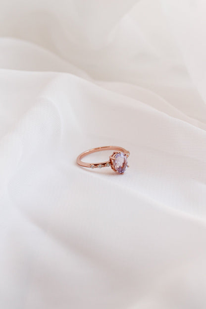 Rapunzel Ring in Lavender Quartz