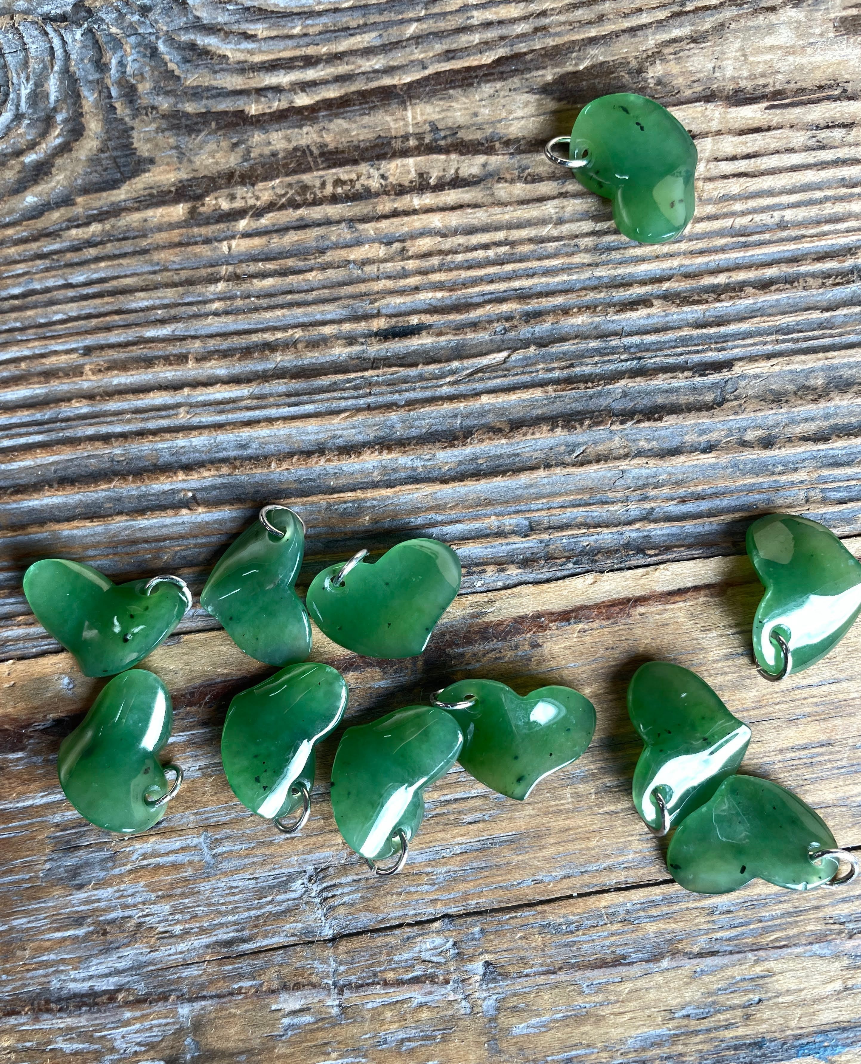 Jade Heart Charm