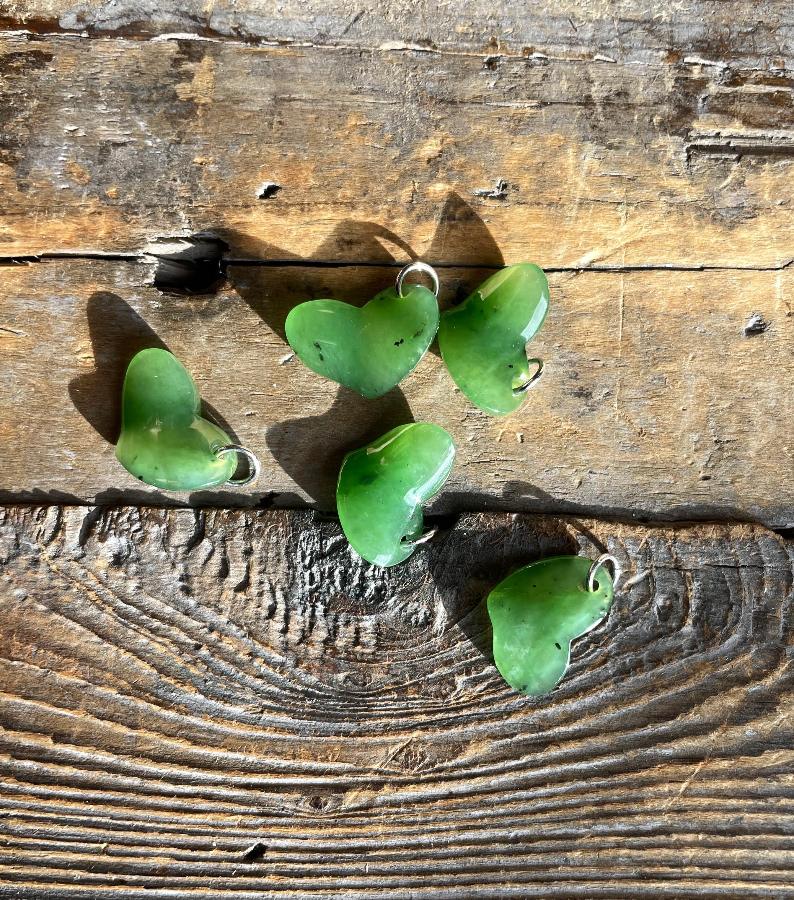 Jade Heart Charm