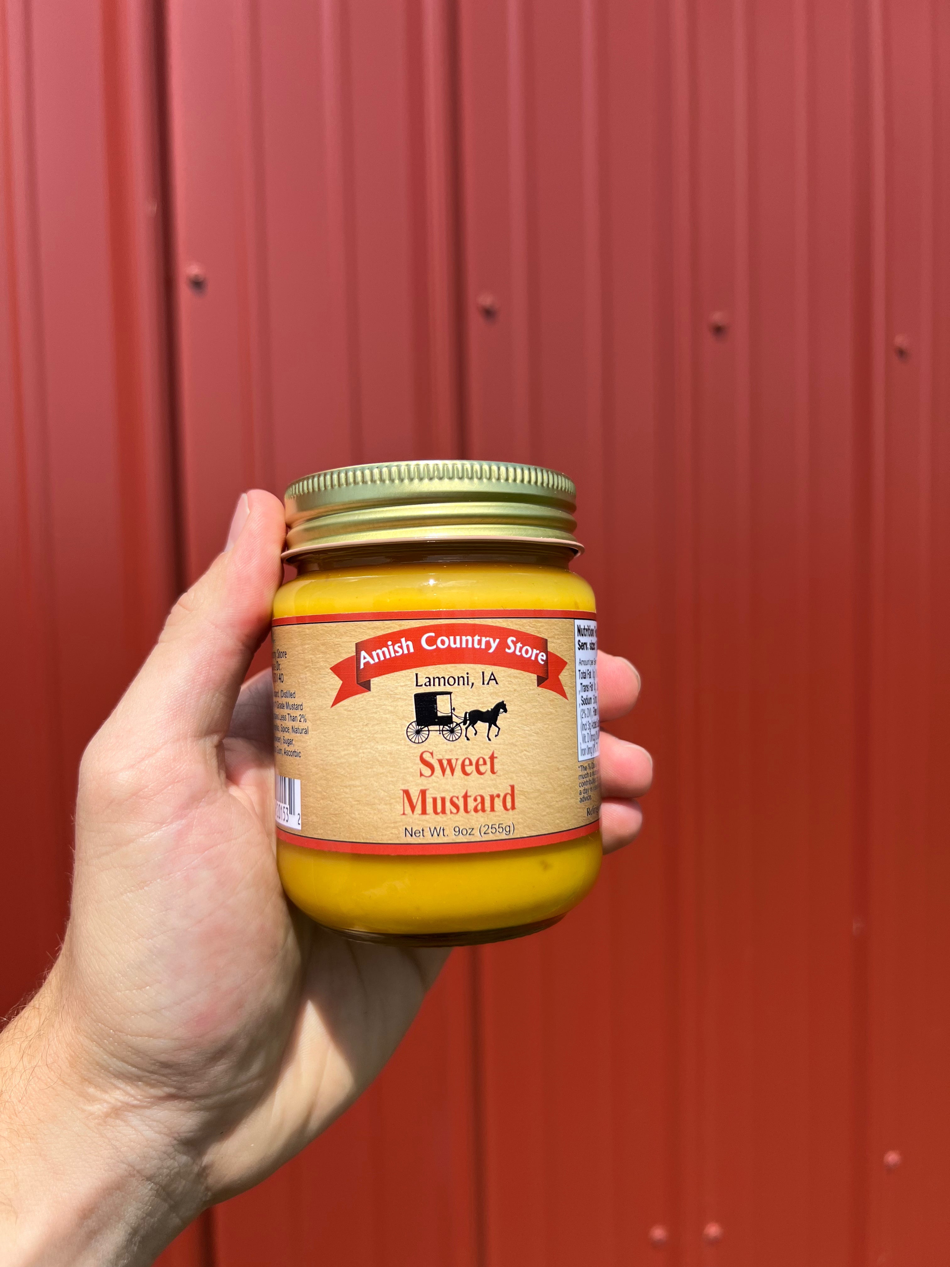 Sweet Mustard – Amish Recipe, 9oz Glass Jar