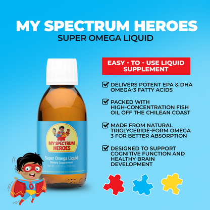 Super Omega Liquid – Kids Omega-3 Fish Oil (EPA & DHA)