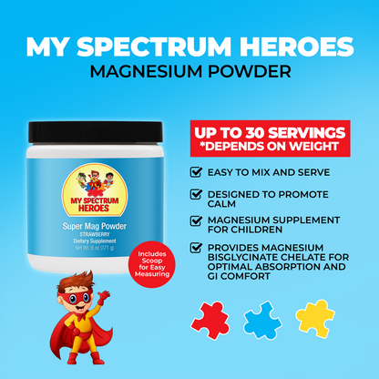 Super Mag Powder – Kids Magnesium (Strawberry)