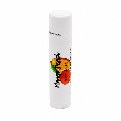 Mango Peach Lip Balm – Tropical Mango & Juicy Peach Moisturizing Lip Balm, Unsweetened, 0.15 oz