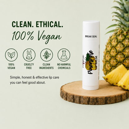 Pineapple Lip Balm – Sweet & Fruity Tropical Moisturizing Lip Balm, Smooth Non-Greasy Lip Care, 0.15 oz