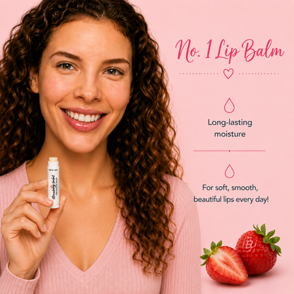 Strawberry Sorbet Lip Balm – Sweet Strawberry Moisturizing Lip Balm, Smooth Non-Greasy Lip Care, 0.15 oz
