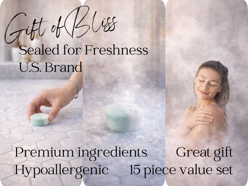 EvolutionUSA Inspire Breathe Shower Steamers – 15 Mint & Eucalyptus Shower Steamers for Women & Men, Vapor Shower Tablets, Self Care Shower Bombs, Lush Gift Mothers Day, Easter, Birthday, Valentines