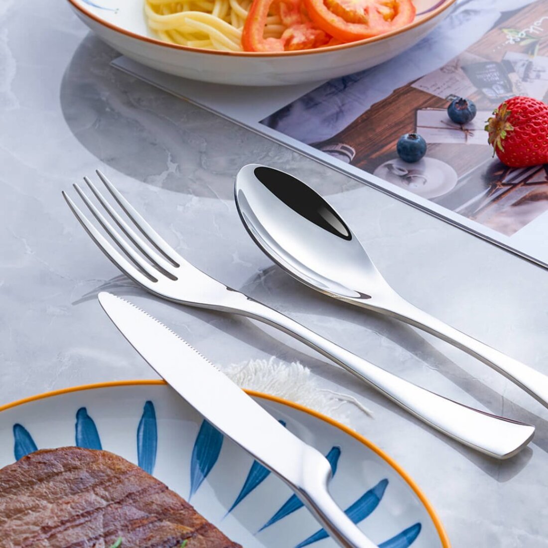 Jet Black Cutlery Set | 3CARATS