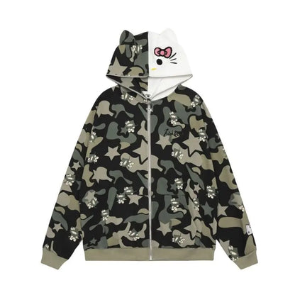 Vintage Hooded Sweatshirt for Cats - Autumn/Winter