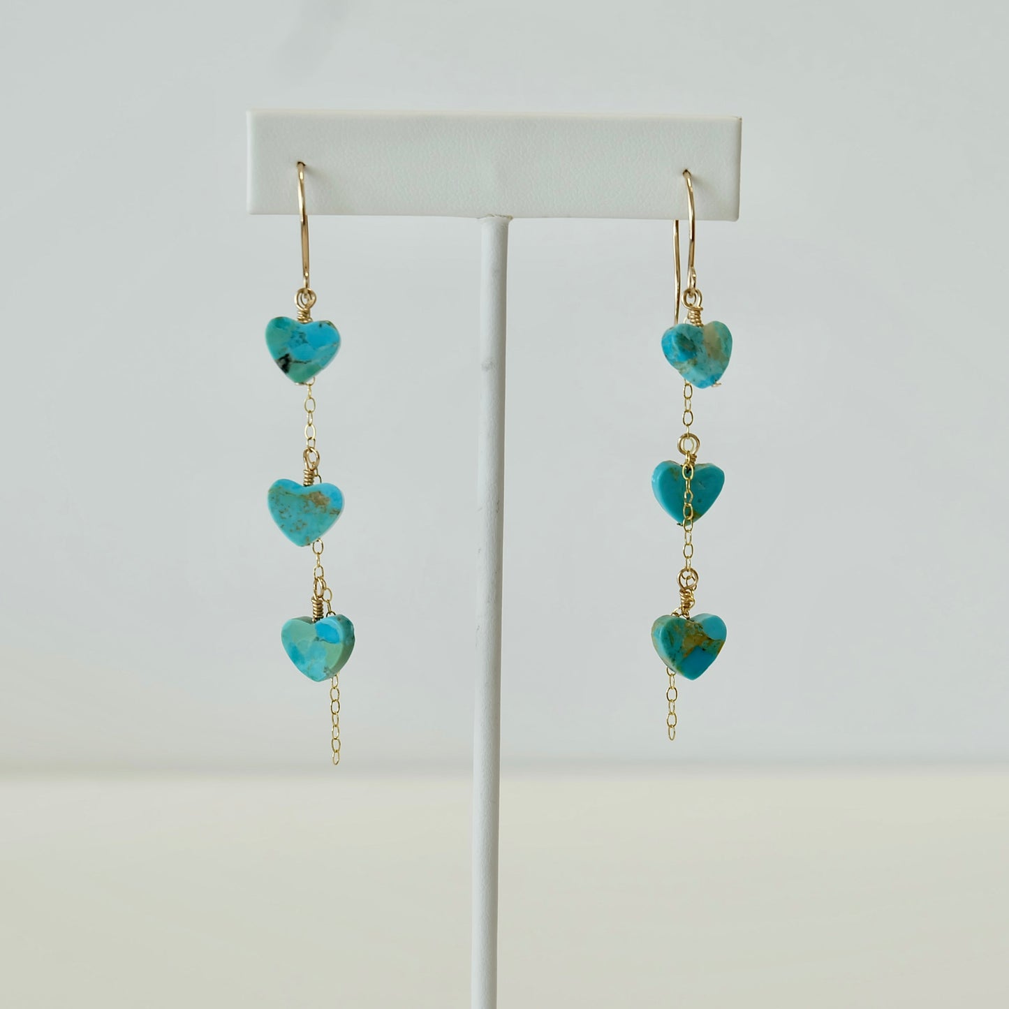 Turquoise Heart Earrings