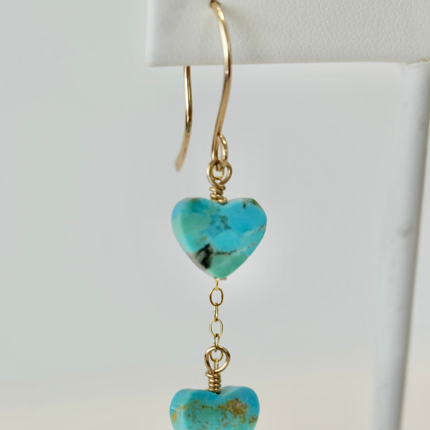 Turquoise Heart Earrings