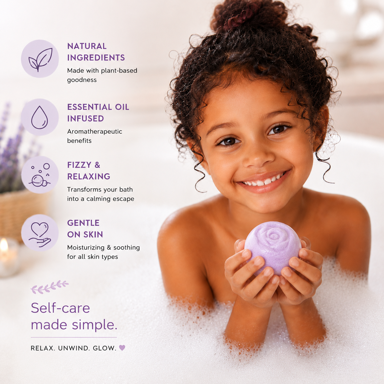 EvolutionUSA 12pc Lavender Dreams Bath Bombs for Women