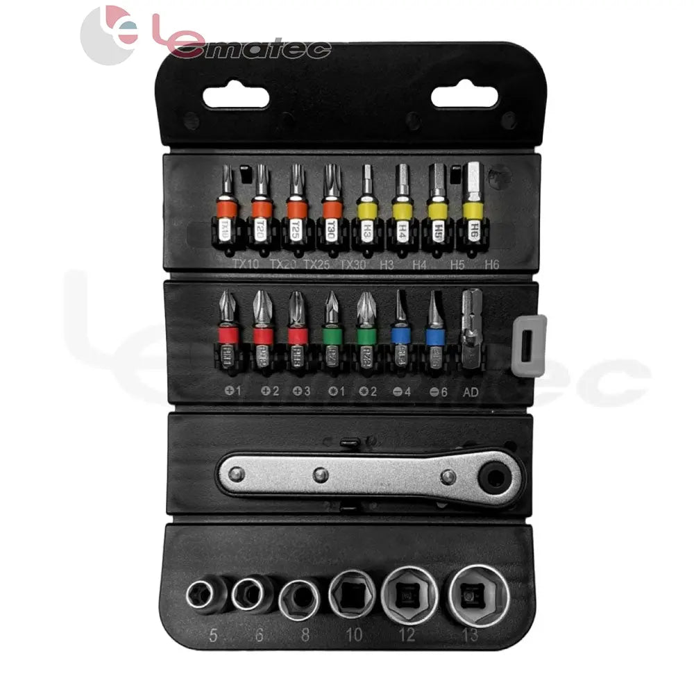 LE-RF232 23PCS 1/4" Drive Mini Socket Set – Compact Handy Kit