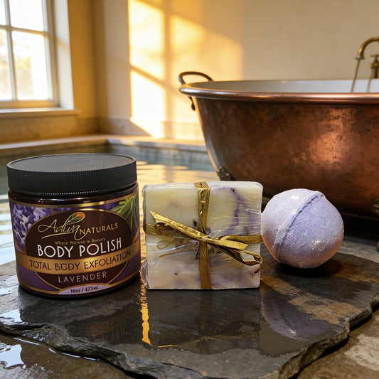 Lavender Body Care Set
Polish • Soften • Cleanse