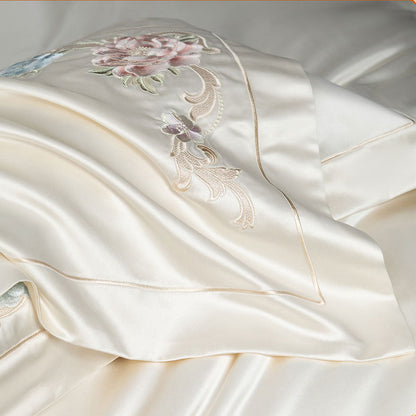 Luxury Royal 140s Cotton-Silk Embroidered Bedding Set | 3CARATS