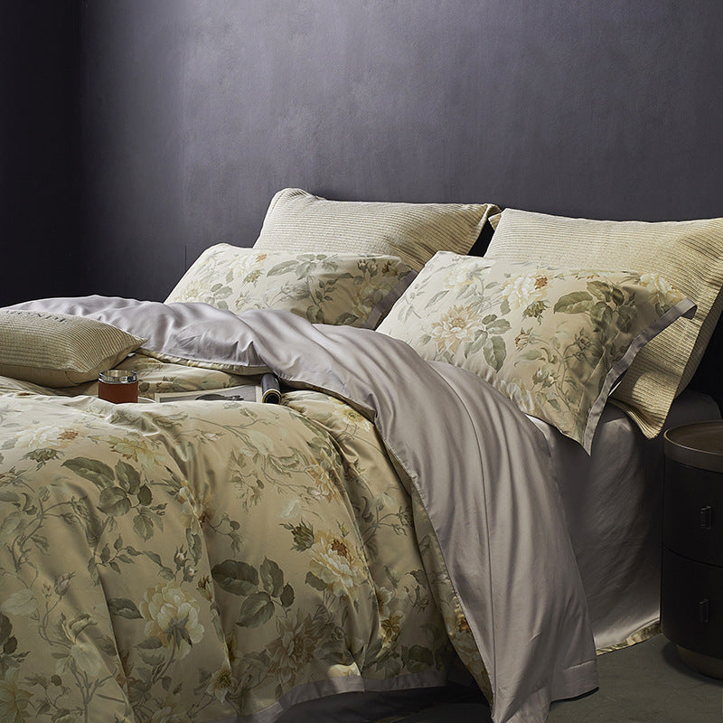 Luxury Vintage Style 160TC Long-Staple Cotton Bedding Set | 3CARATS
