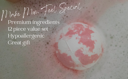 EvolutionUSA Mother’s Day Bath Bombs for Women – 12 Beautiful Bath Bombs for Mom, Thoughtful Mother’s Gift of Luxury & Relaxation, Gorgeous Bath Balls Set, Lush Aramotherpy Bathbombs, Gift Set Women