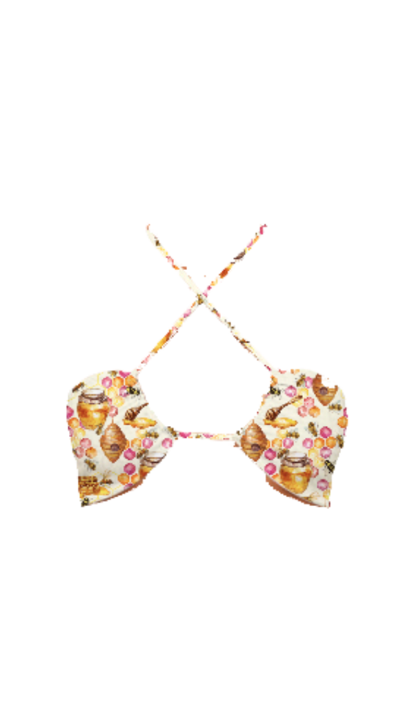 Reversible Mariah Bikini Top in Oh, Honey