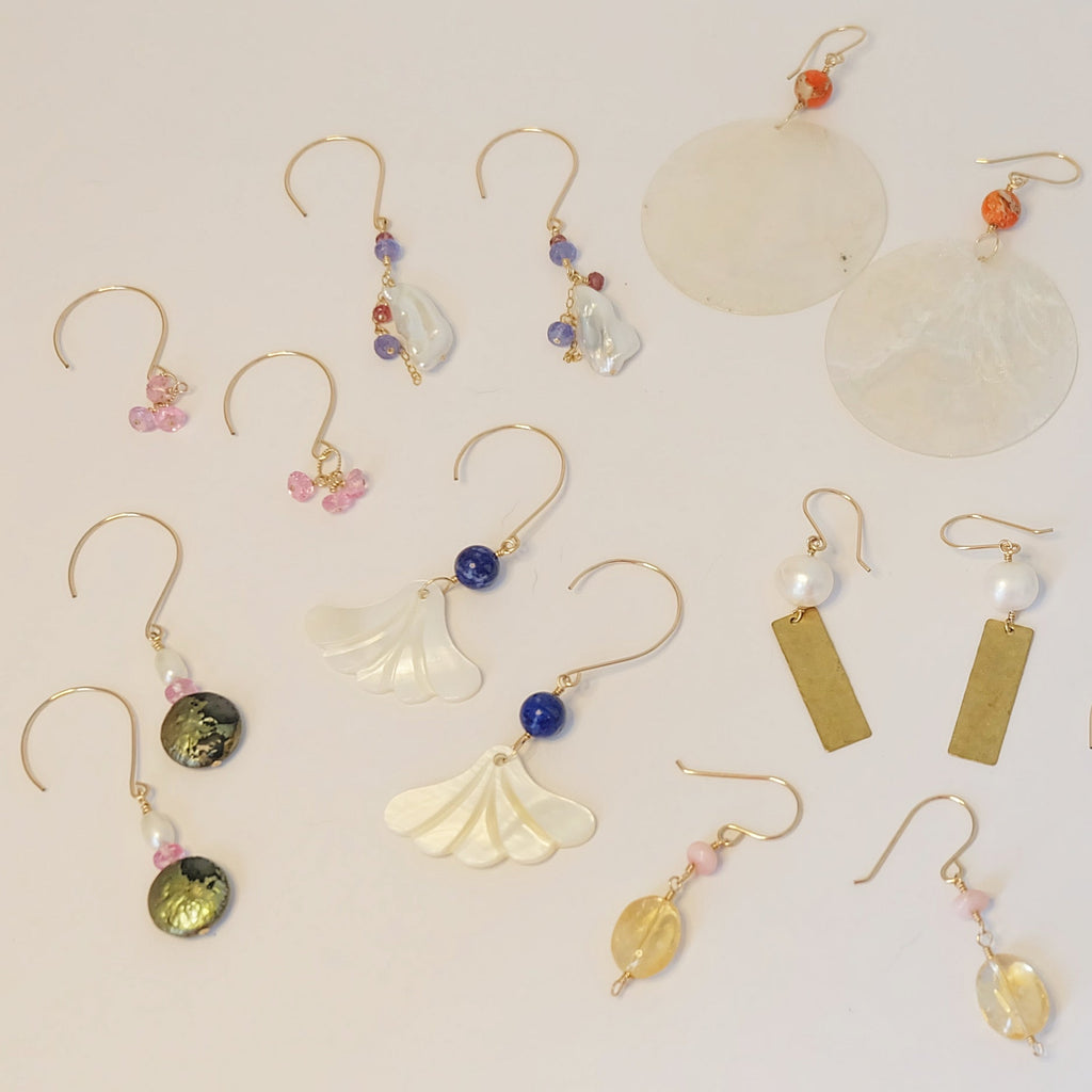 Mother of Pearl Dangle Earrings