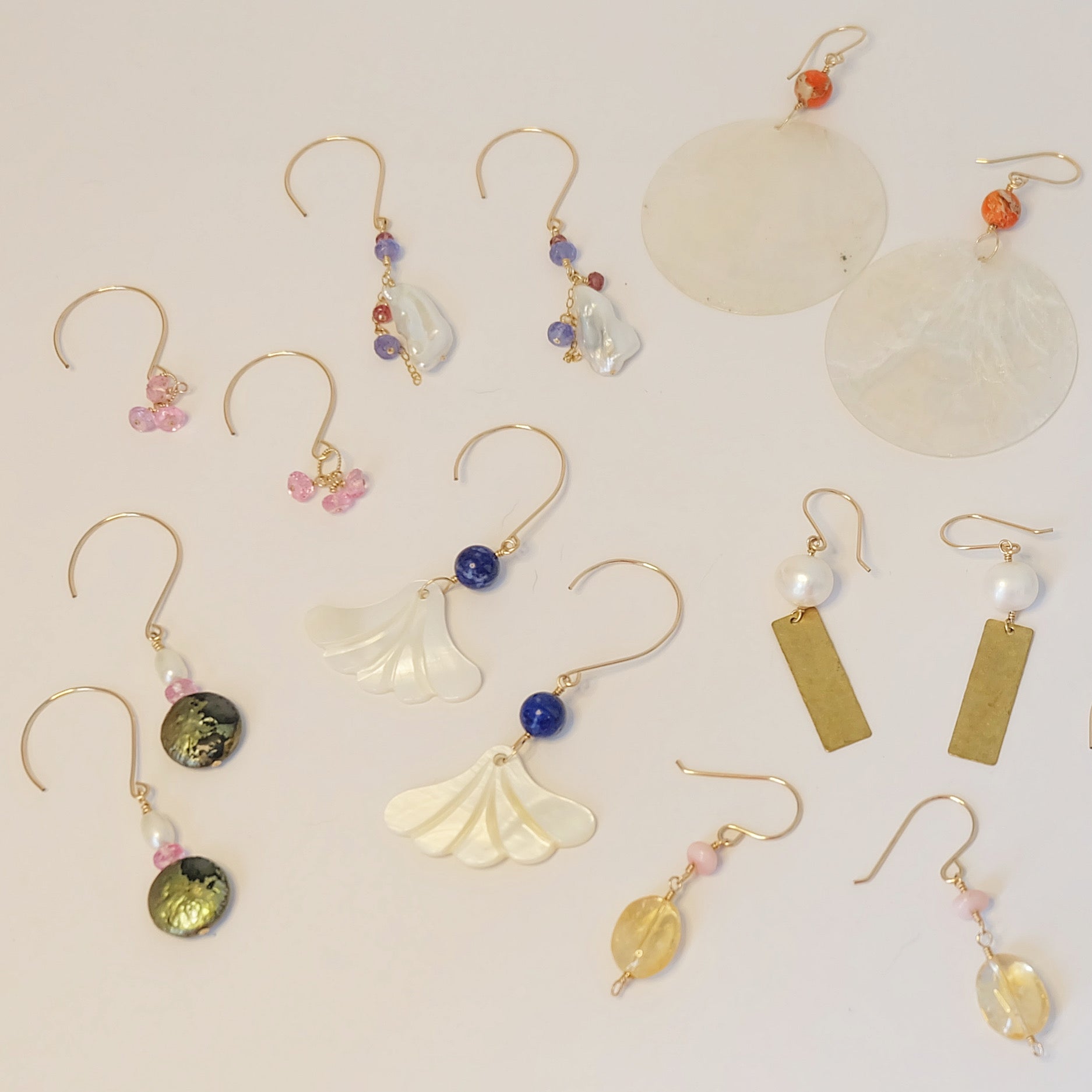 Mother of Pearl Dangle Earrings