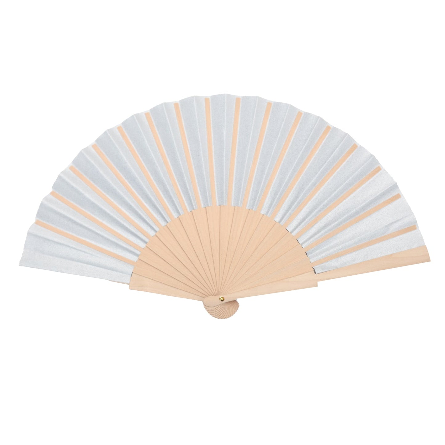 Silver Sparkle Hand Fan